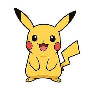 Illustration of pikachu